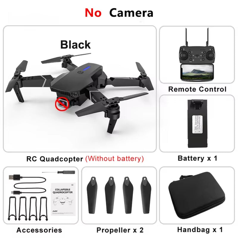 Helicopter Drones WIFI FPV Drone with Wide Angle HD 4K 1080P Camera Height Hold RC Foldable Quadcopter Drone Gift Toys RC Drones