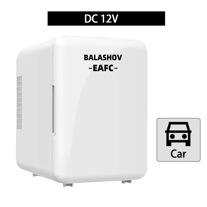 4L 12V/220V Mini Fridge Refrigerator Beauty Cooler Warmer Refrigerators Constant Temperature Skincare Preservation for HOME CAR