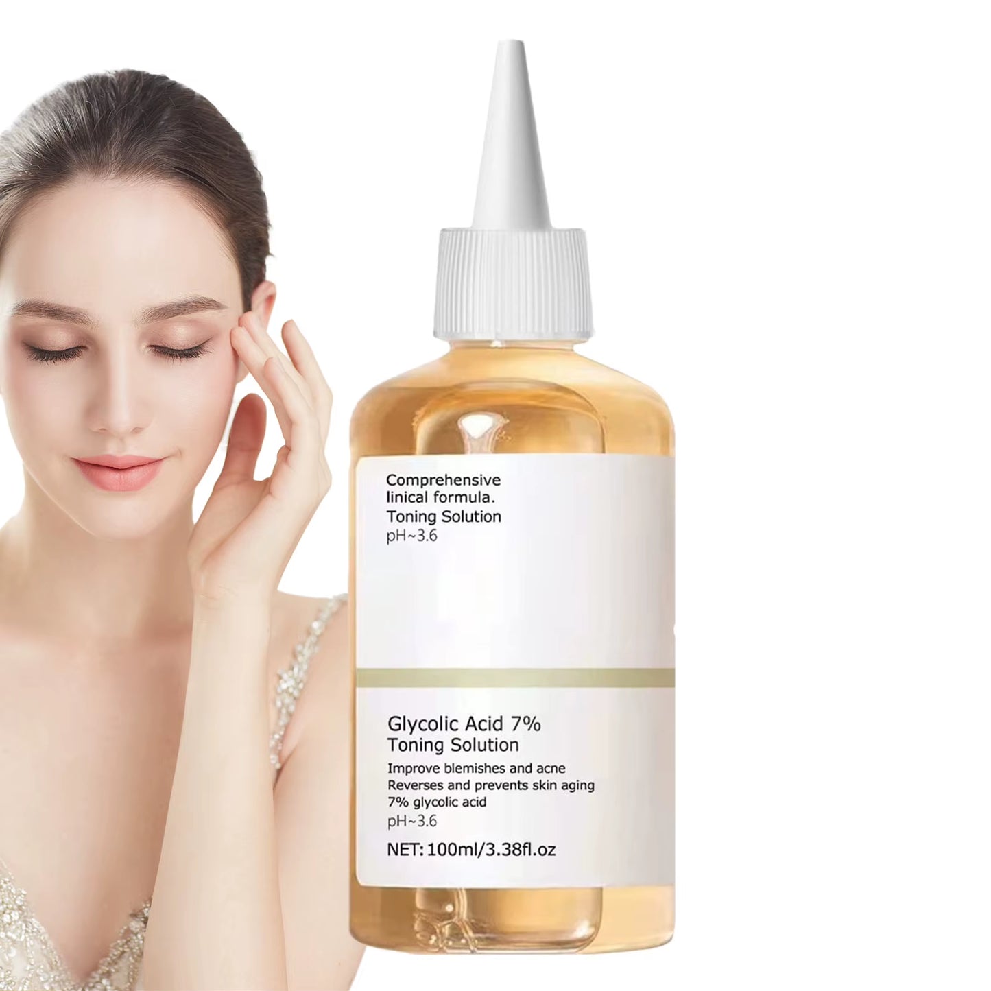 Glycolic Acid 7% Toner Nourishing Gentle Glycolic Acid Toner Remove Acne Fade Acne Fruit Acid Essence Ordinary Acne Remove