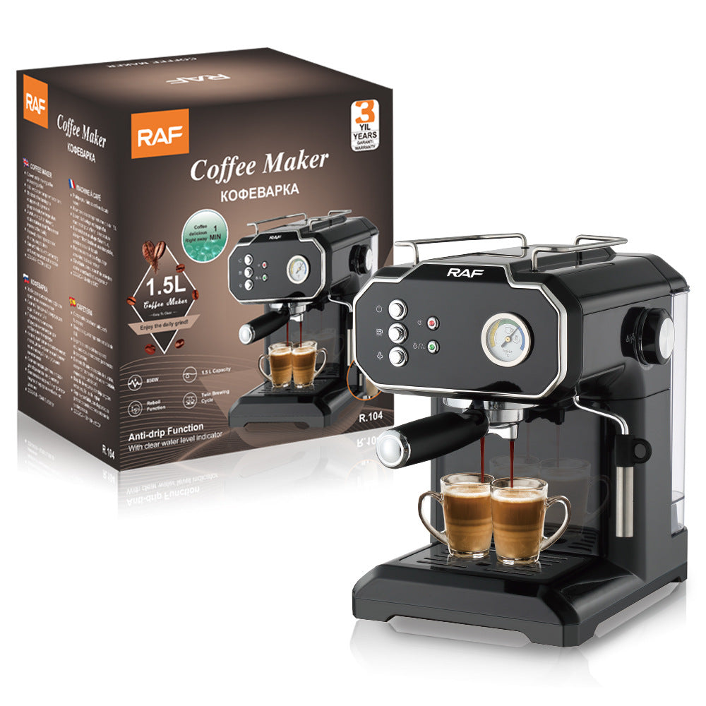 Household Small Semi-Automatic High Pressure Steam Milk Froth Coffee Machine