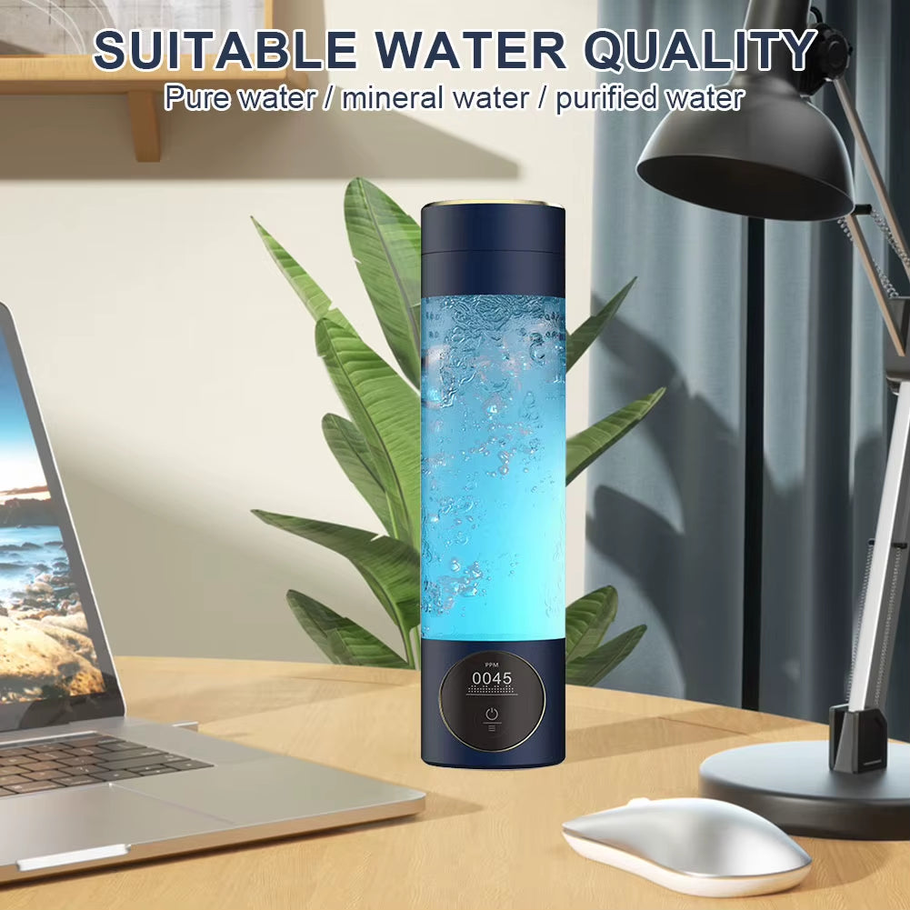 Hydrogen Water Bottle up to 3000 PPB Hydrogen Water Generator Hydrogen Water Ionizer Machine for Home Office Travel