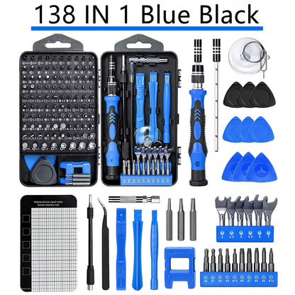 Precision Screwdriver Set,140Pcs Repair Tool Kit with 118 Bits Magnetic Screwdriver Set for Computer,Laptop,Phone Etc.