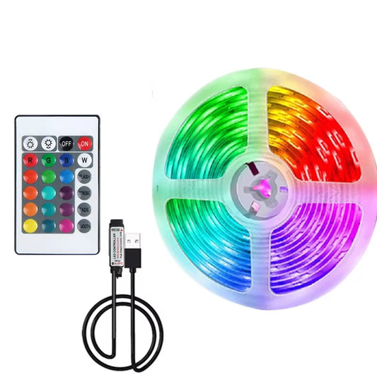 5M 5050 RGB Led Backlight 24Kesy USB Led Light with Living Room Party Decoration Led Light with Bedroom Computer Room Design