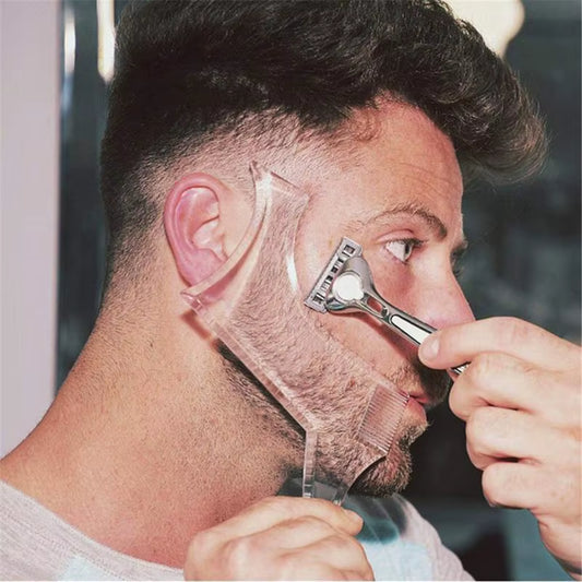 Men Beard Shaping Tool Styling Stencil Guide Template Comb Men'S Beards Combs Beauty Tool for Hair Beard Trim Templates