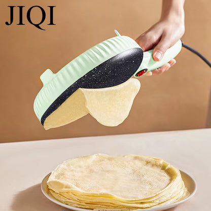 Mini Automatic Electric Crepe Maker Spring Cake Pie Cooker Non-Stick Pizza Griddle Pancake Pan Pot Baking Grill Cooking Plate EU