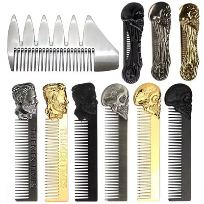 1Pc Barber Hair Combs Beard Styling Brush Professional Hairdressing Combs Gradient Comb Hair Man Cutting Tool Barber Accessories