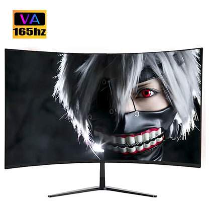 27 Inch VA 165Hz Monitors Gamer 1MS 2K QHD 144Hz Gaming Monitors PC LCD Curved Screen Monitor for Desktop Displays HDMI DP