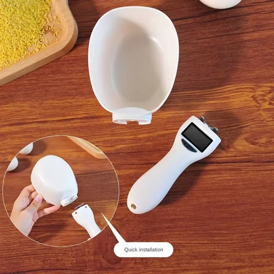800G Bowl Shaped Food Scale High-Precision Small Electronic Scale Kitchen Scale Gram Scale Spoon Scale Electronic Spoon Scale
