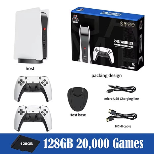 Built-In 15000 Games Play Station5 Television Classic Arcade Video Game Consoles Retro TV Game Box with 2 Wireless Controllers